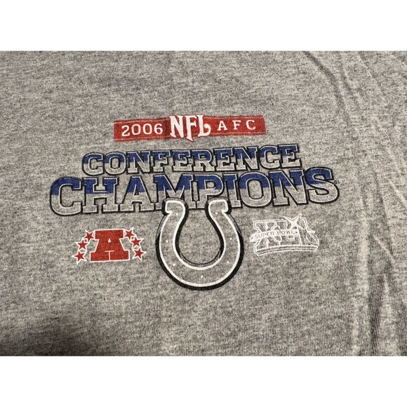 Vintage 2006 indianapolis Colts Shirt NFL NFC Conference Champions Long Sleeve M - Picture 3 of 8